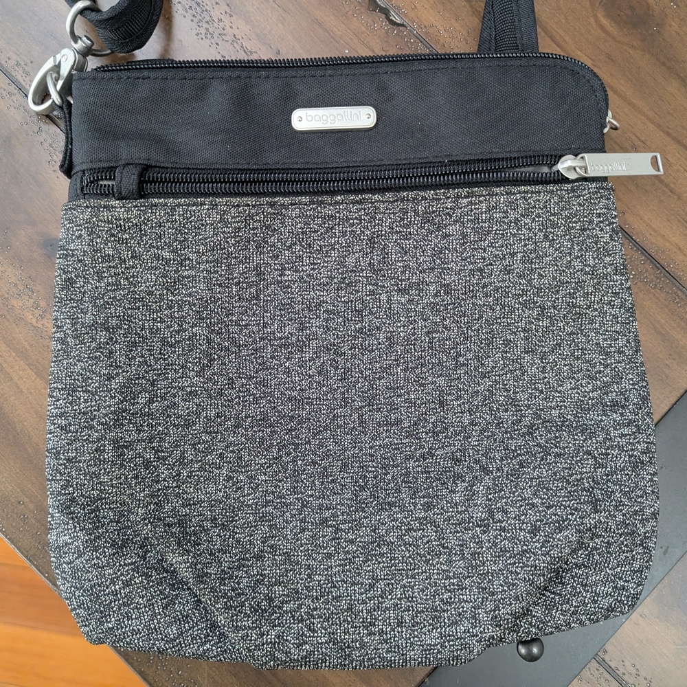 Baggallini Charcoal and Black Women's Crossbody Bag